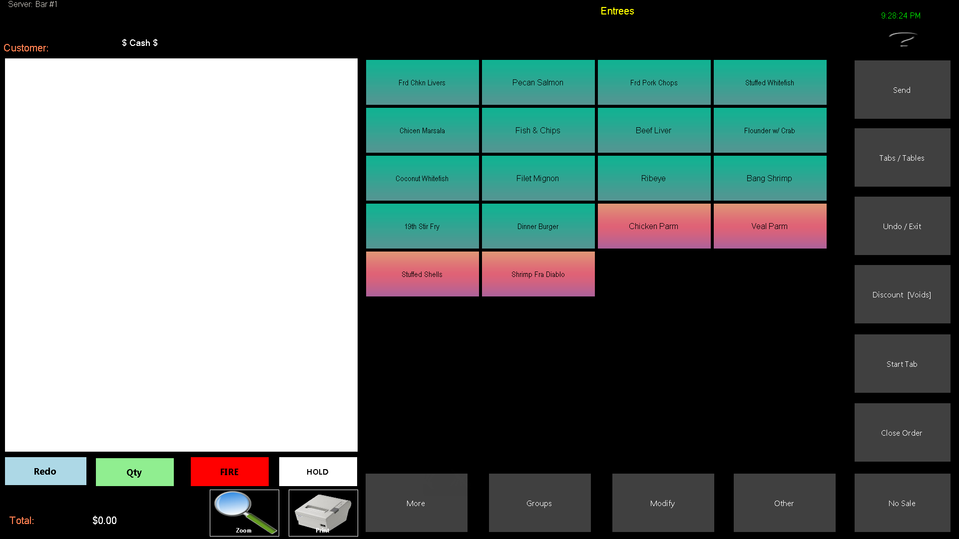 Order Screen 2
