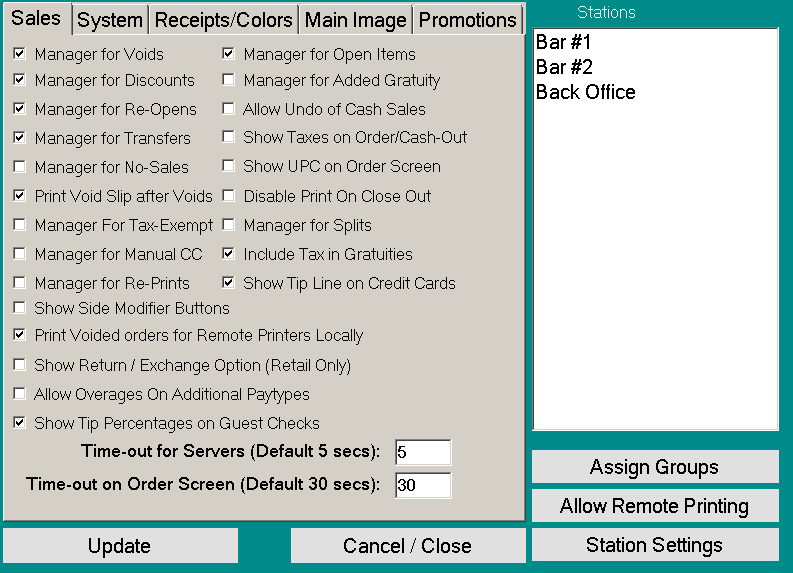 System Settings